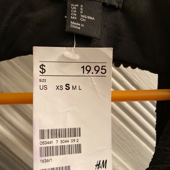 H&M Black Beyonce Collection Bodycon dress sz SMALL NWT - Picture 7 of 9